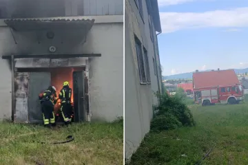 Buktinja u Požegi, gori tvornica bivše Sloge: Crni dim suklja nad gradom