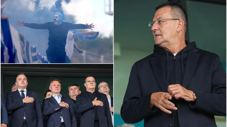 Navijač s maskom plijenio pažnju Miškovića i ostale svite! Onda je uslijedio pravi šou