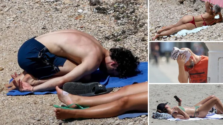 Sladoledi, šeširi i tetris poze na plaži: Pogledajte kako se Hrvatska prži na +31!